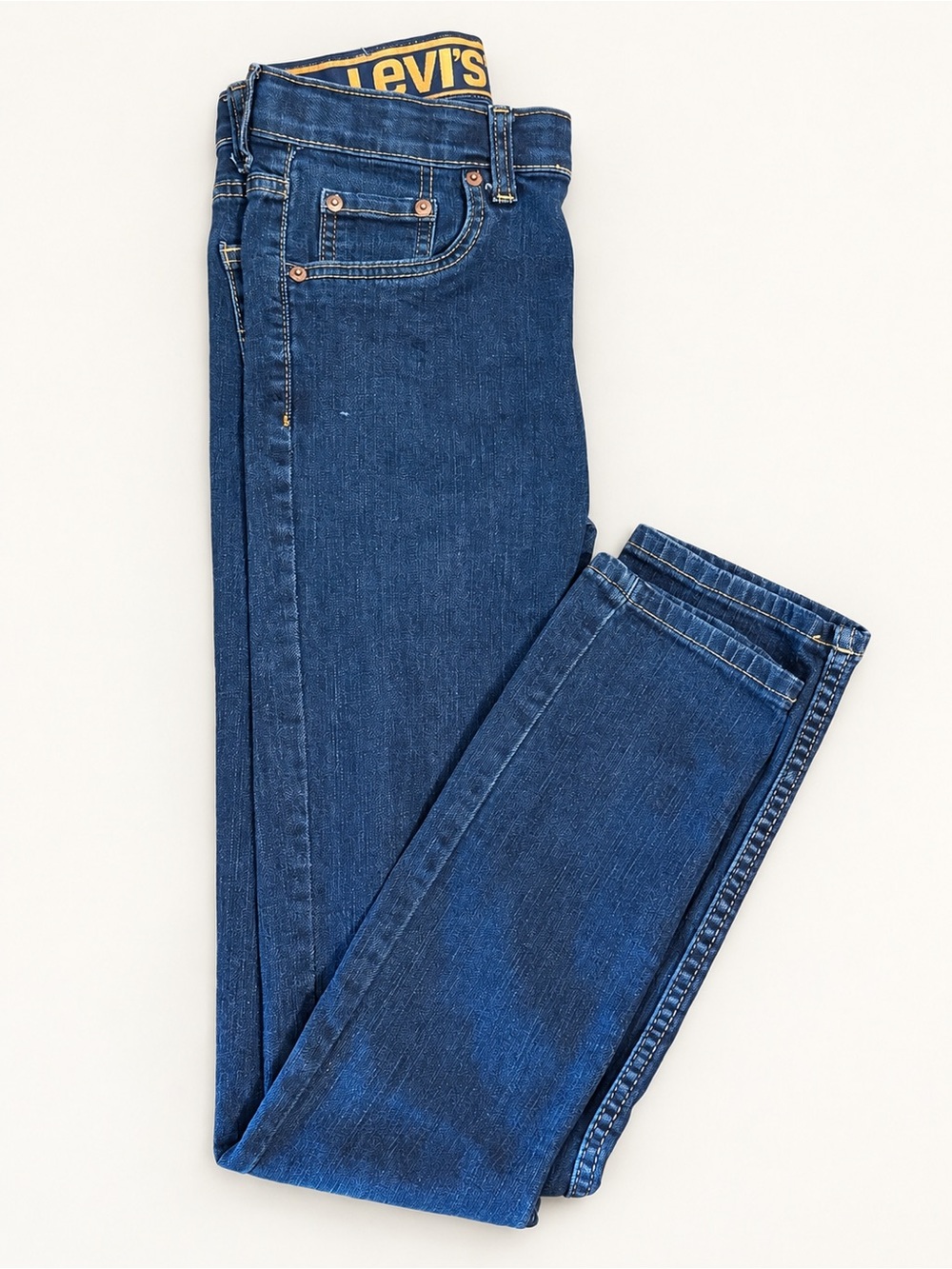 Boys Levi's Skinny Jeans - Deep Blue Denim